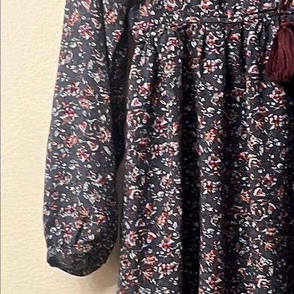 Hem & Thread Floral Mini Dress - Black and Pink 312 boho - Picture 4 of 15